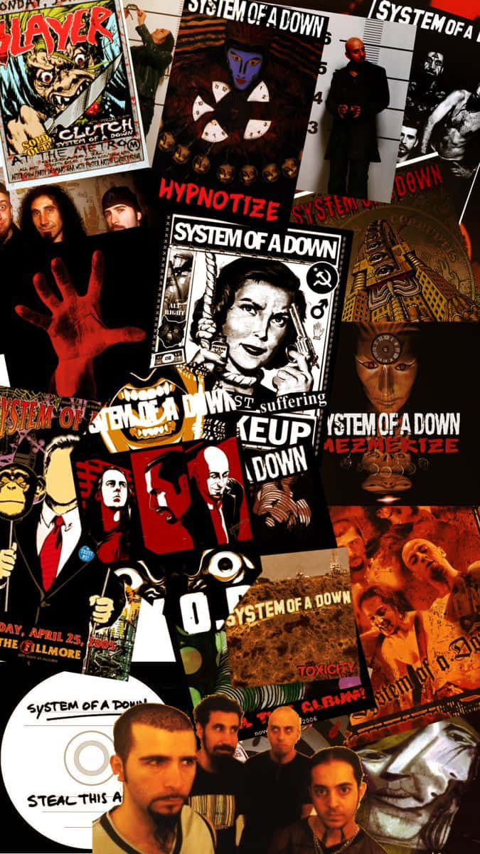 Systemofa Down Collage Background