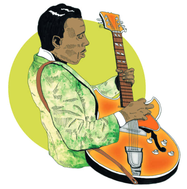 T-bone Walker Animated Poster Background