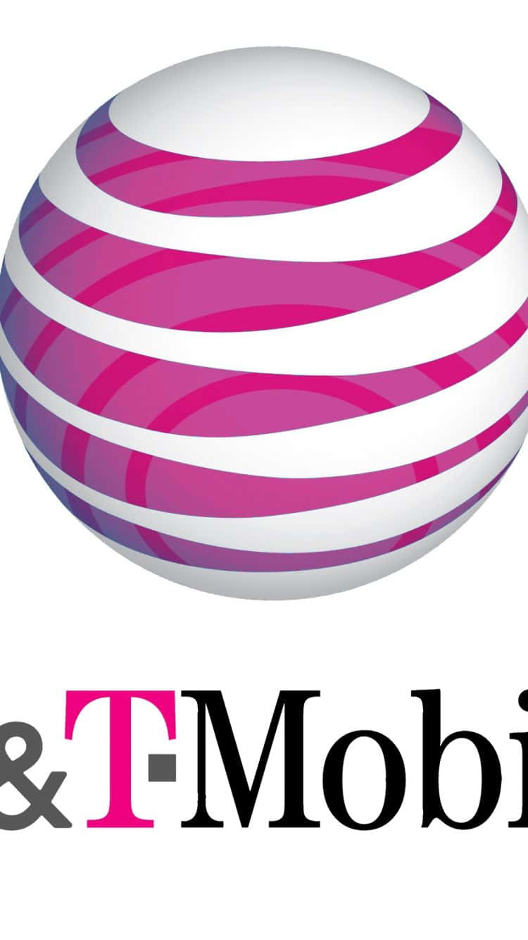 T - Mobile Logo With A Pink And White Background