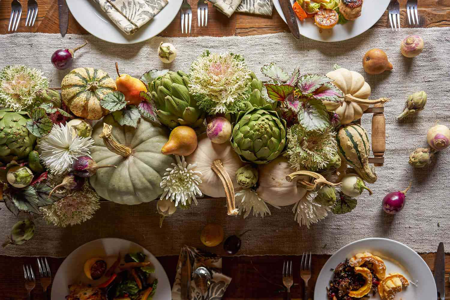 Table Decoration Fall Thanksgiving Background