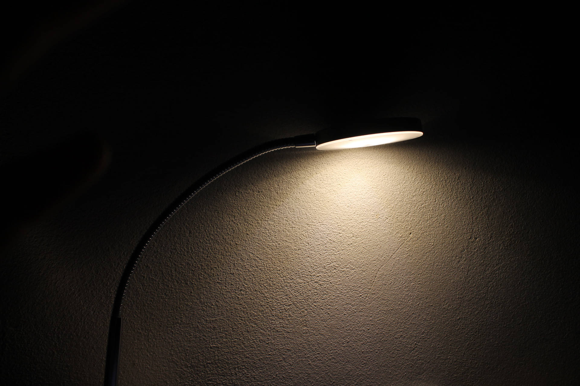 Table Lamp On Blank Black