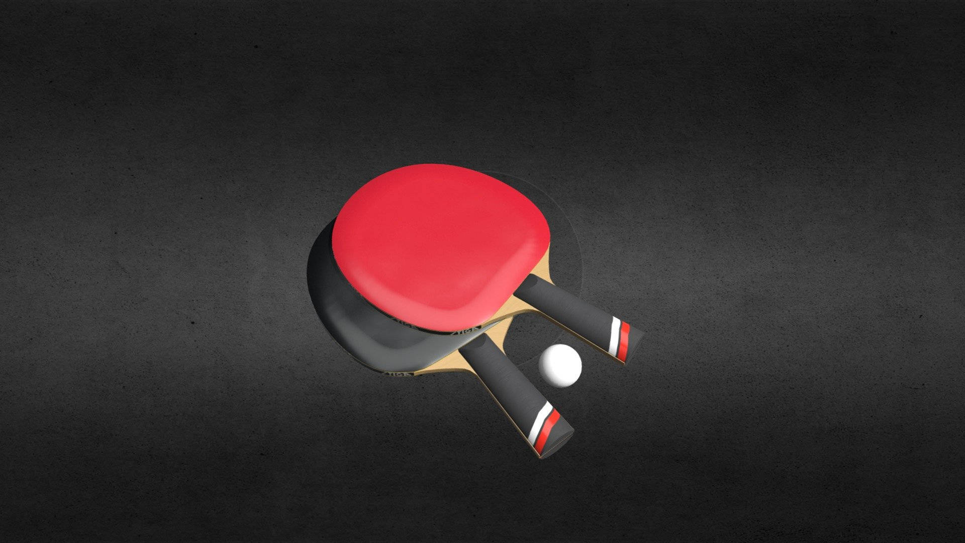Table Tennis 3d Paired Racket Background
