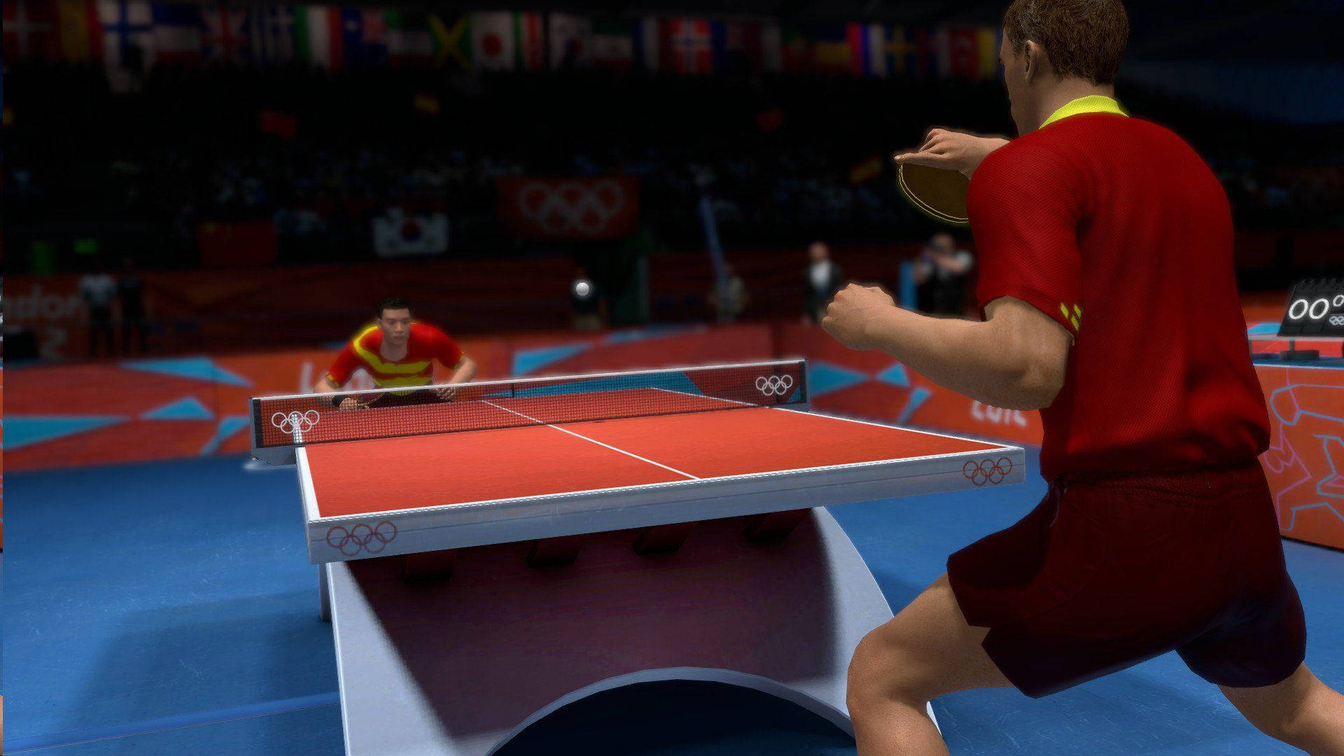 Table Tennis Olympics Tournament In 3d Background