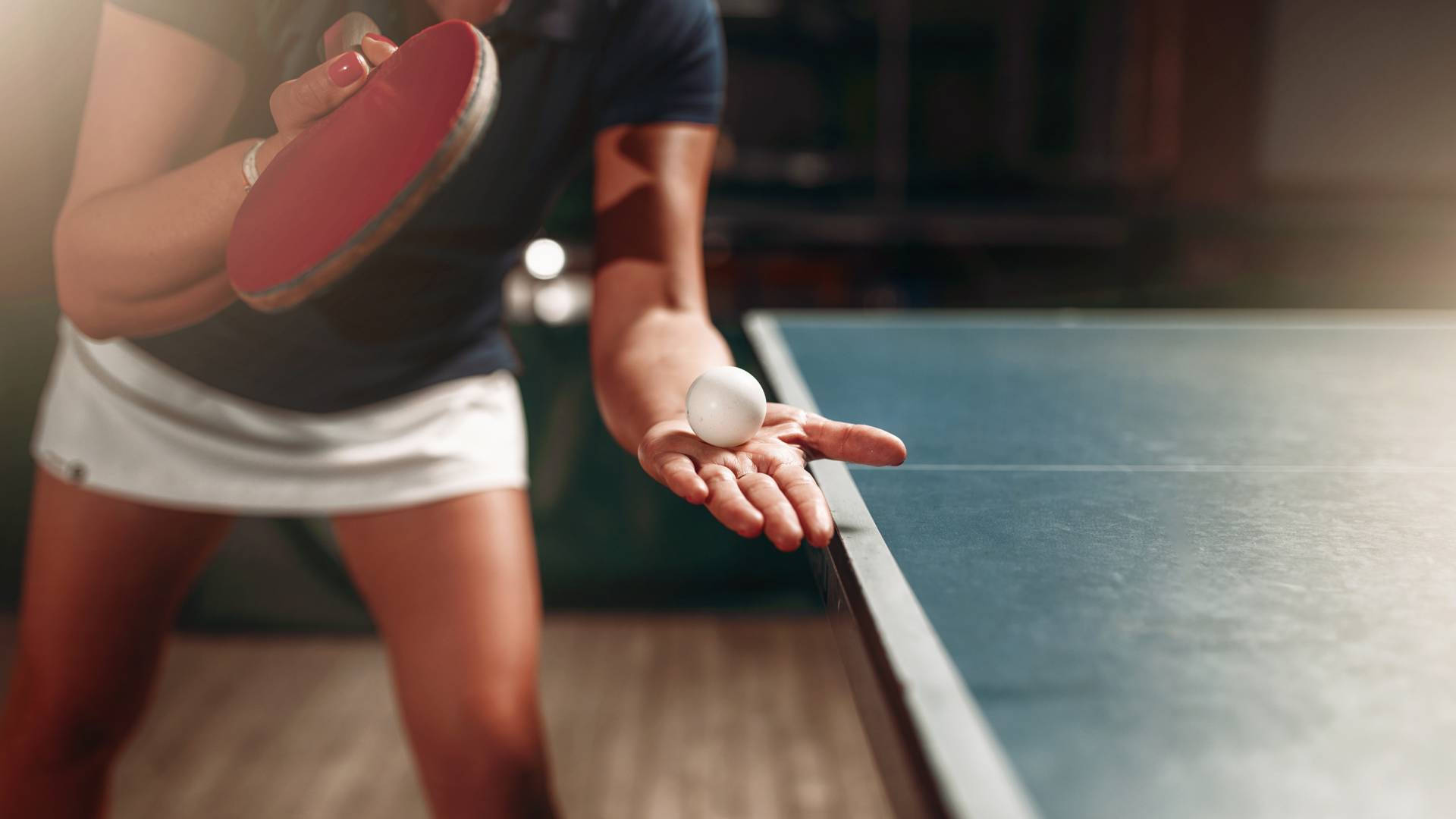 Table Tennis Serving Technique Background