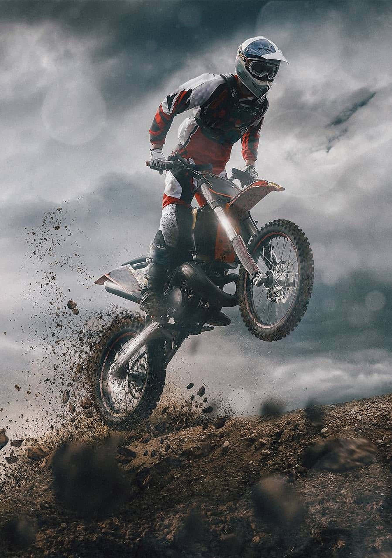 Tackle The Great Outdoors With Honda Dirt Bike Background