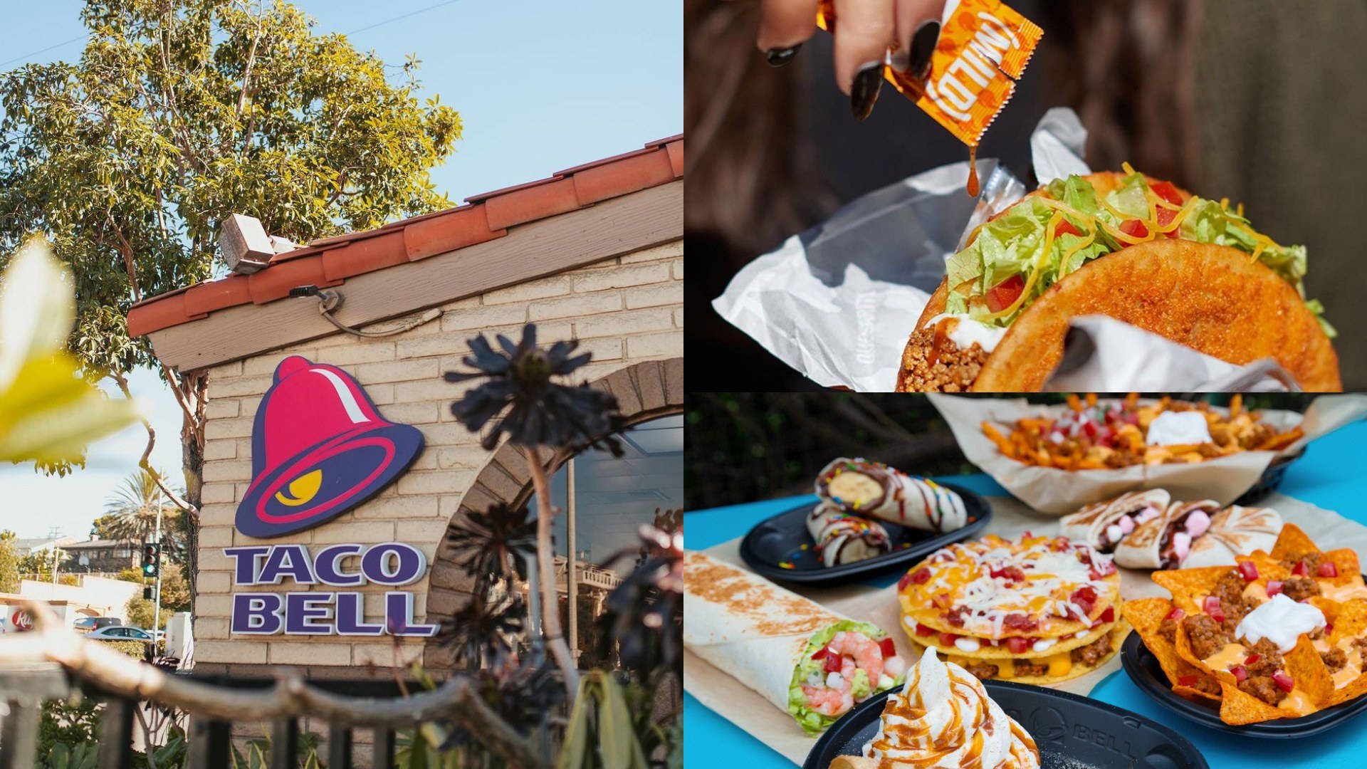 Taco Bell Collage Background