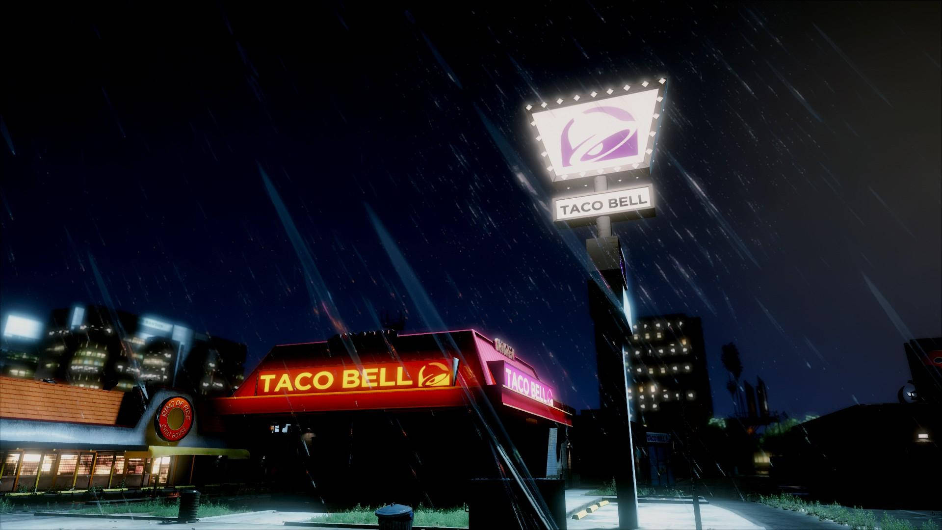 Taco Bell Digital Illustration Background