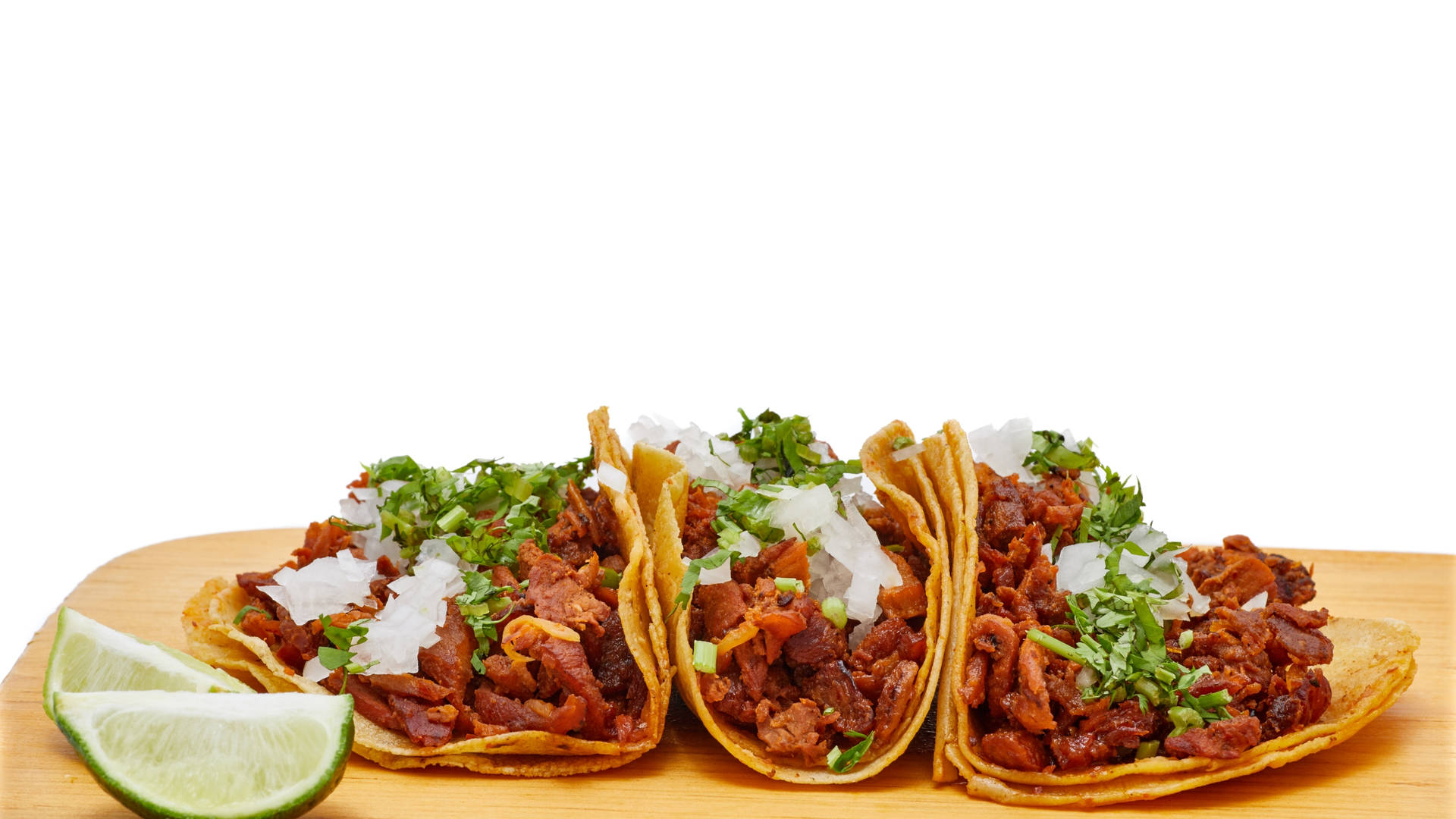 Tacos Al Pastor With Diced Meat Background