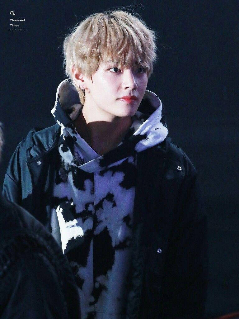 Taehyung Cute In Winter Jacket Background