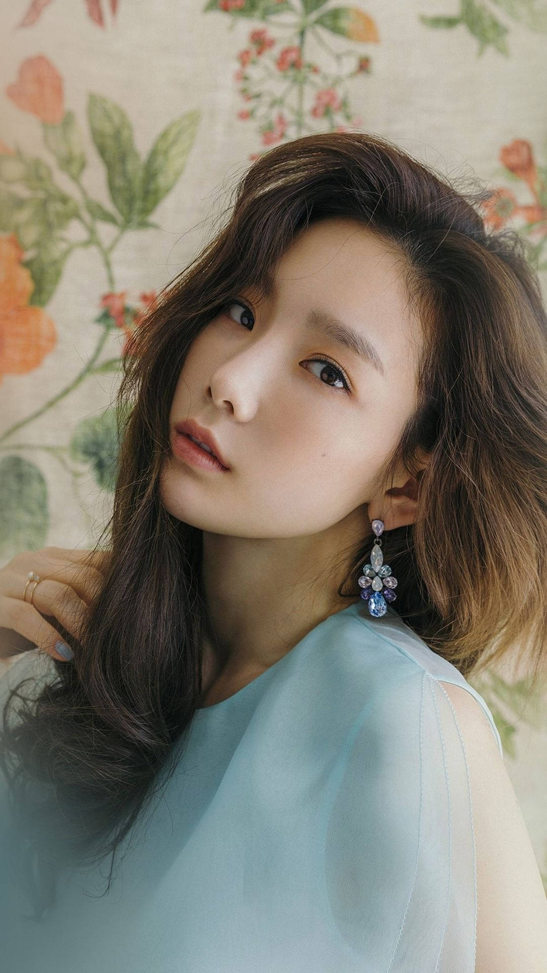 Taeyeon Blue Dress Background