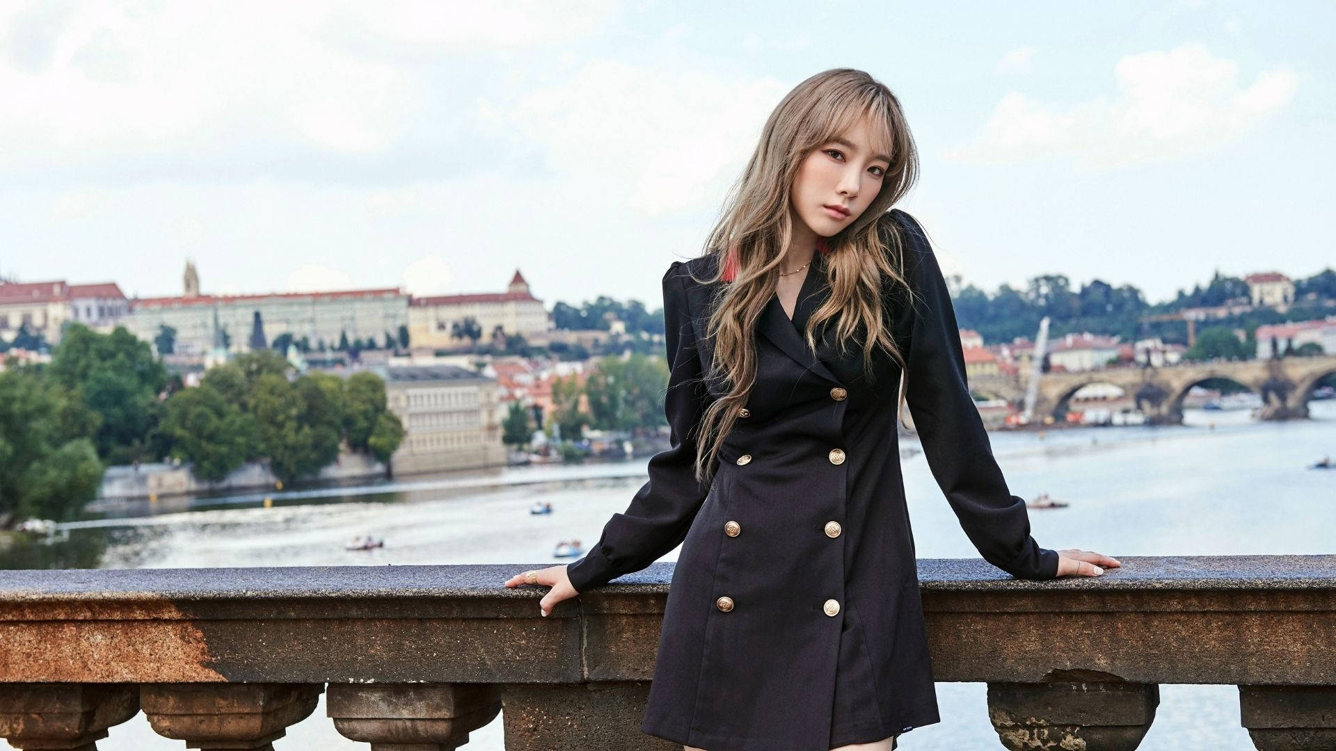 Taeyeon On The Bridge Background