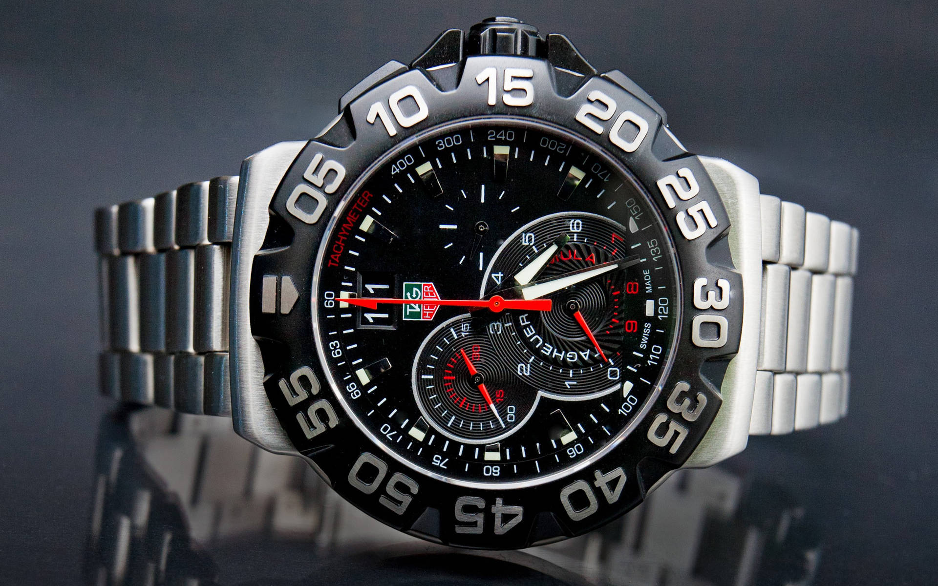 Tag Heuer Red Black Watch Background