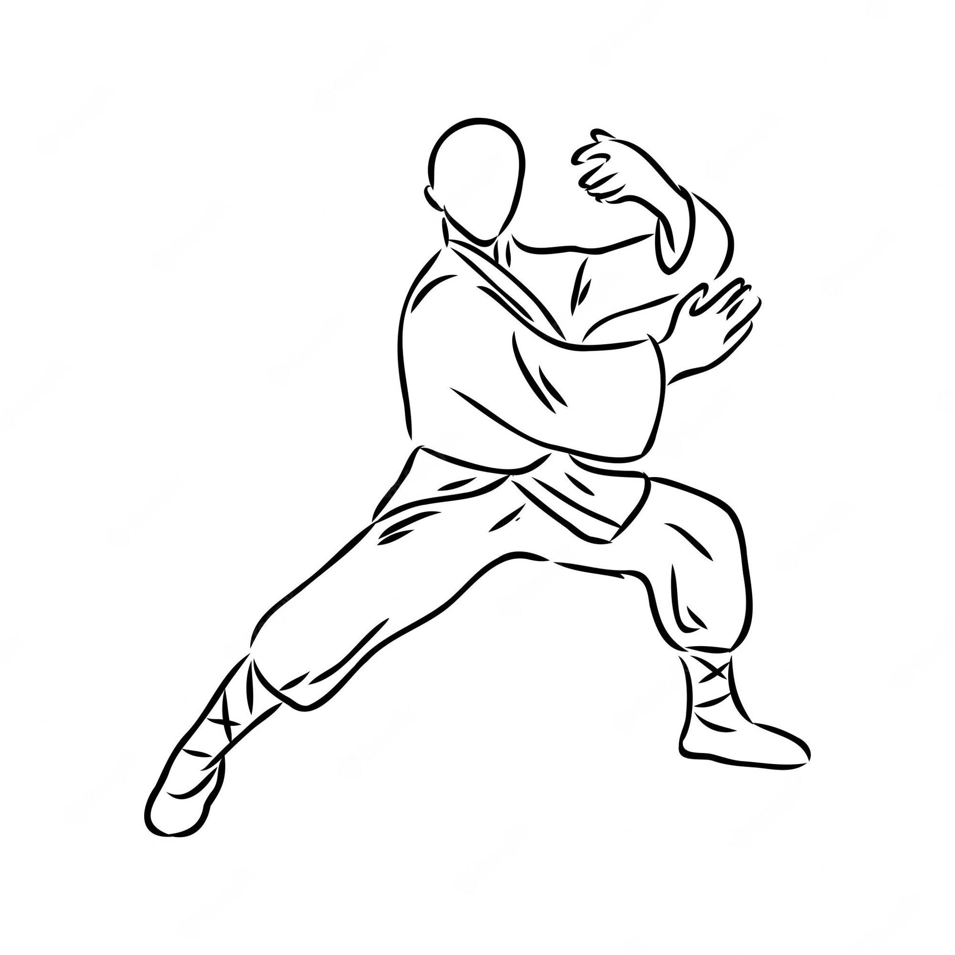 Tai Chi Drawing Background