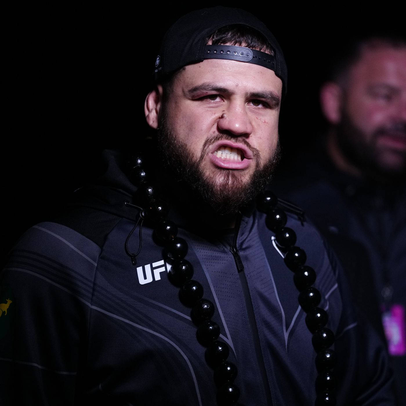 Tai Tuivasa In All-black Outfit Background