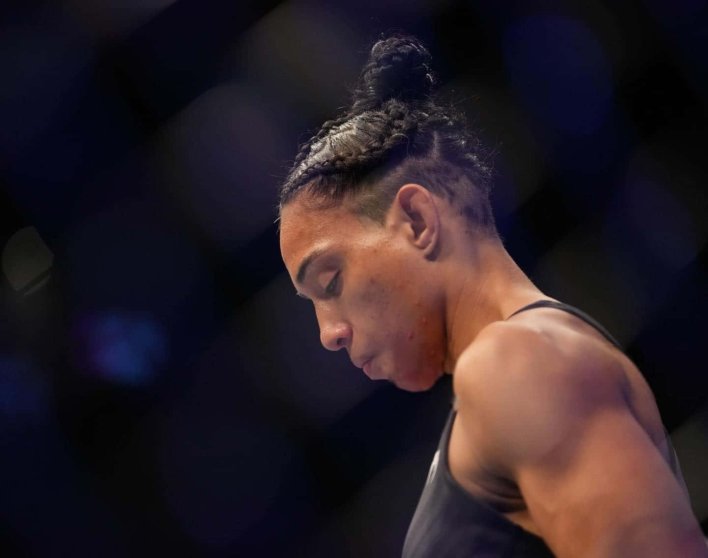 Taila Santos Side-profile Looking Down