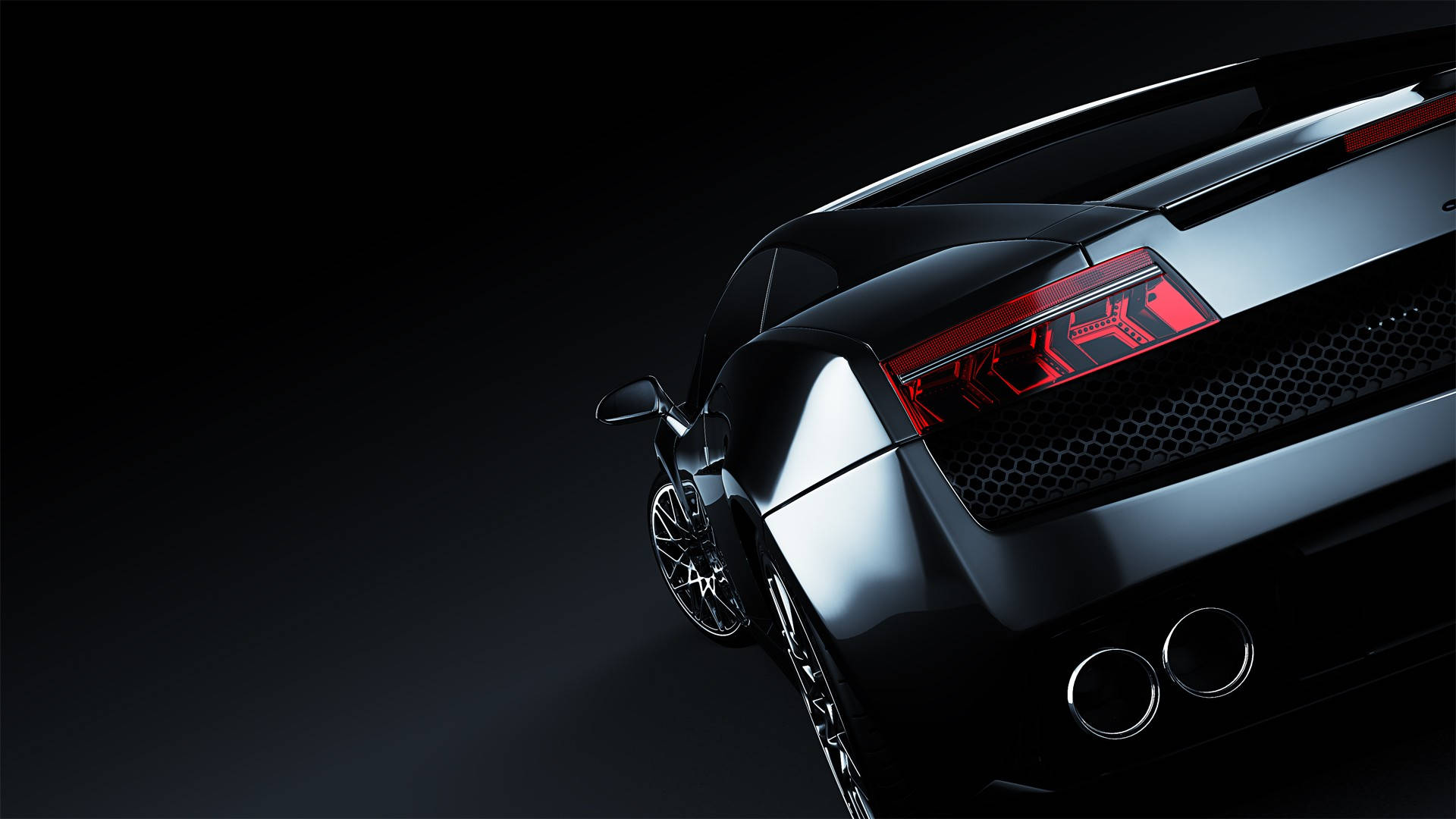 Taillight Black Lamborghini Background