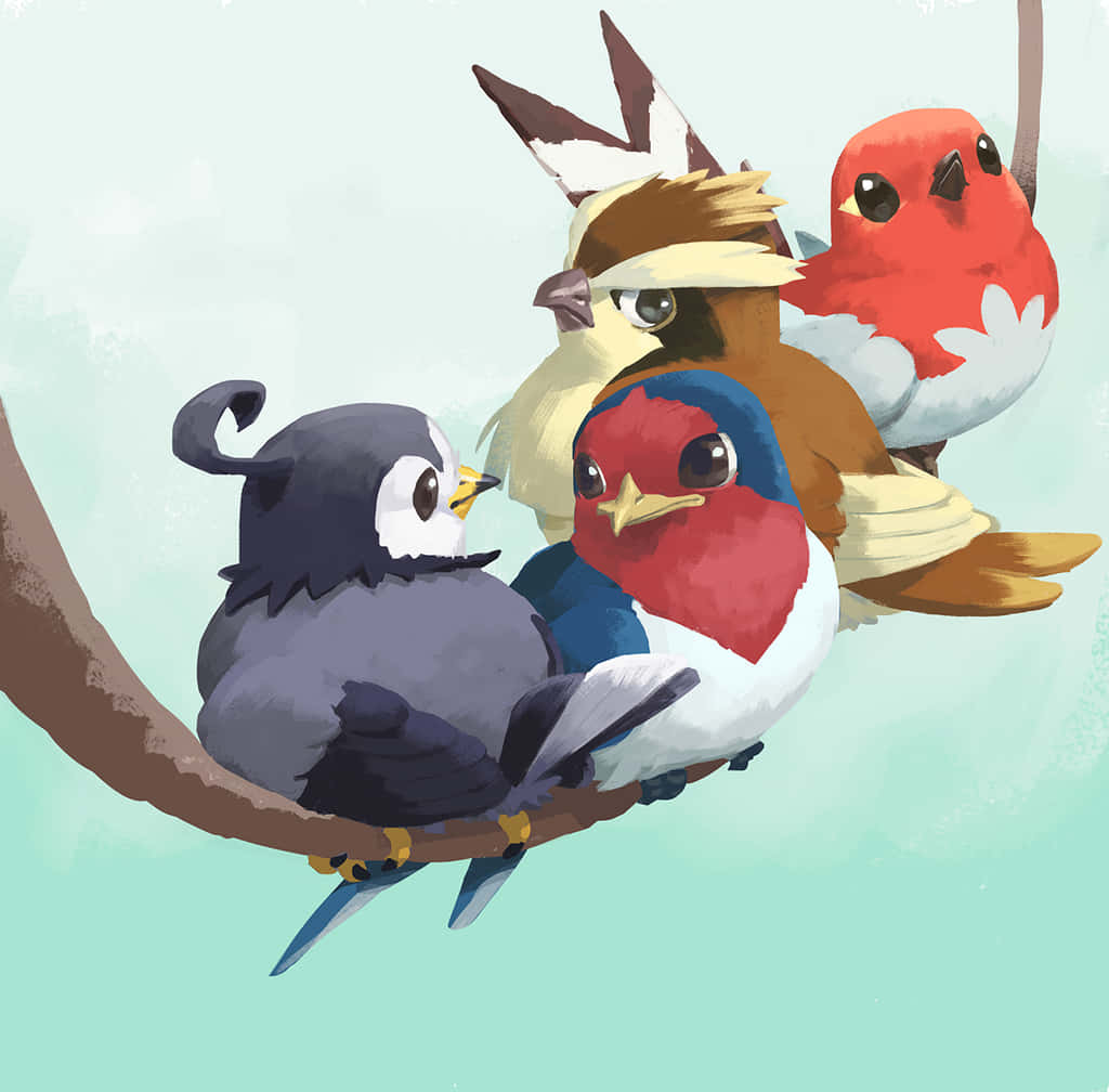 Taillow And Other Birds Background