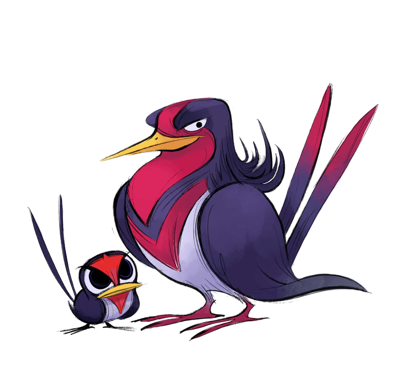 Taillow And Swellow Looks Mad Background