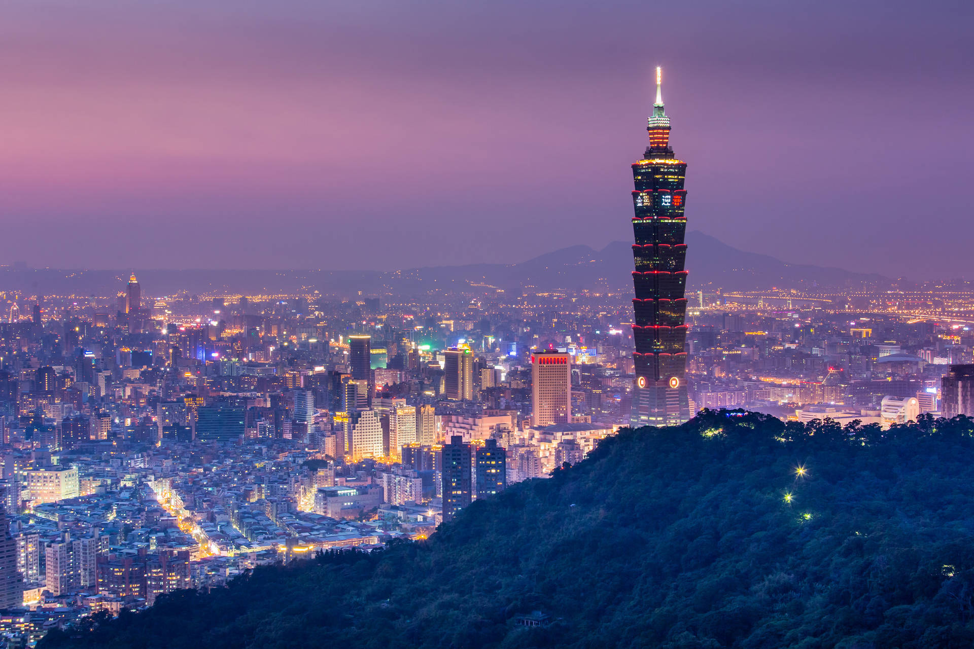 Taipei City Taiwan Background