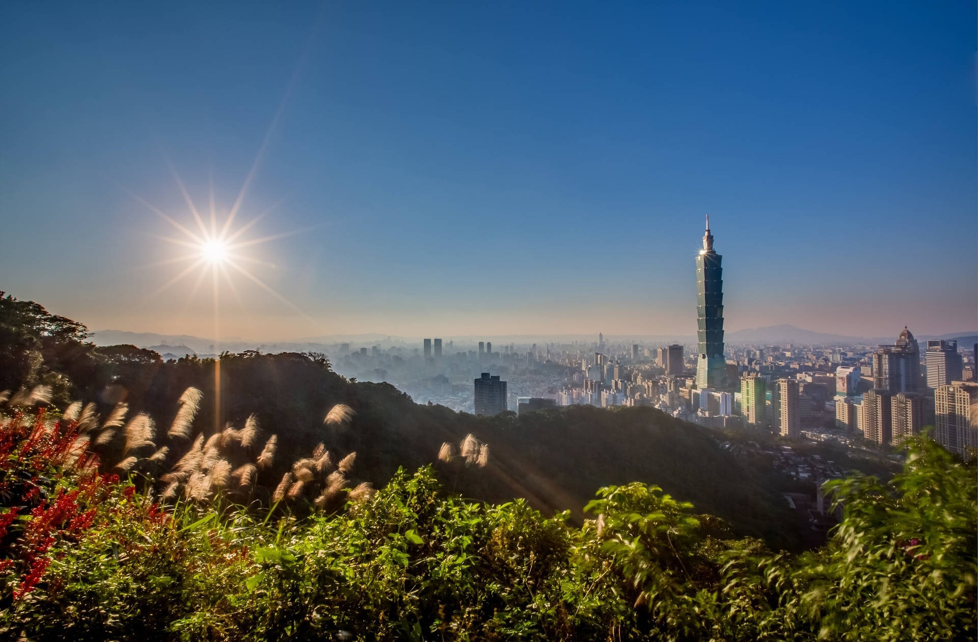 Taiwan Commercial Center Background