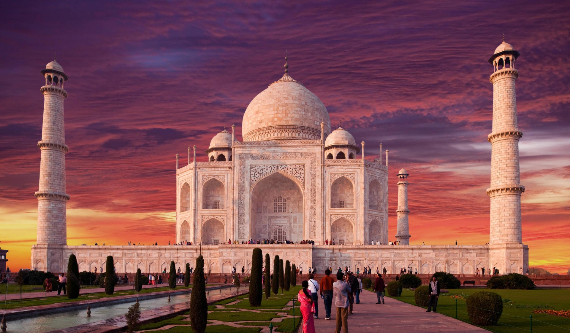 Taj Mahal In India Background