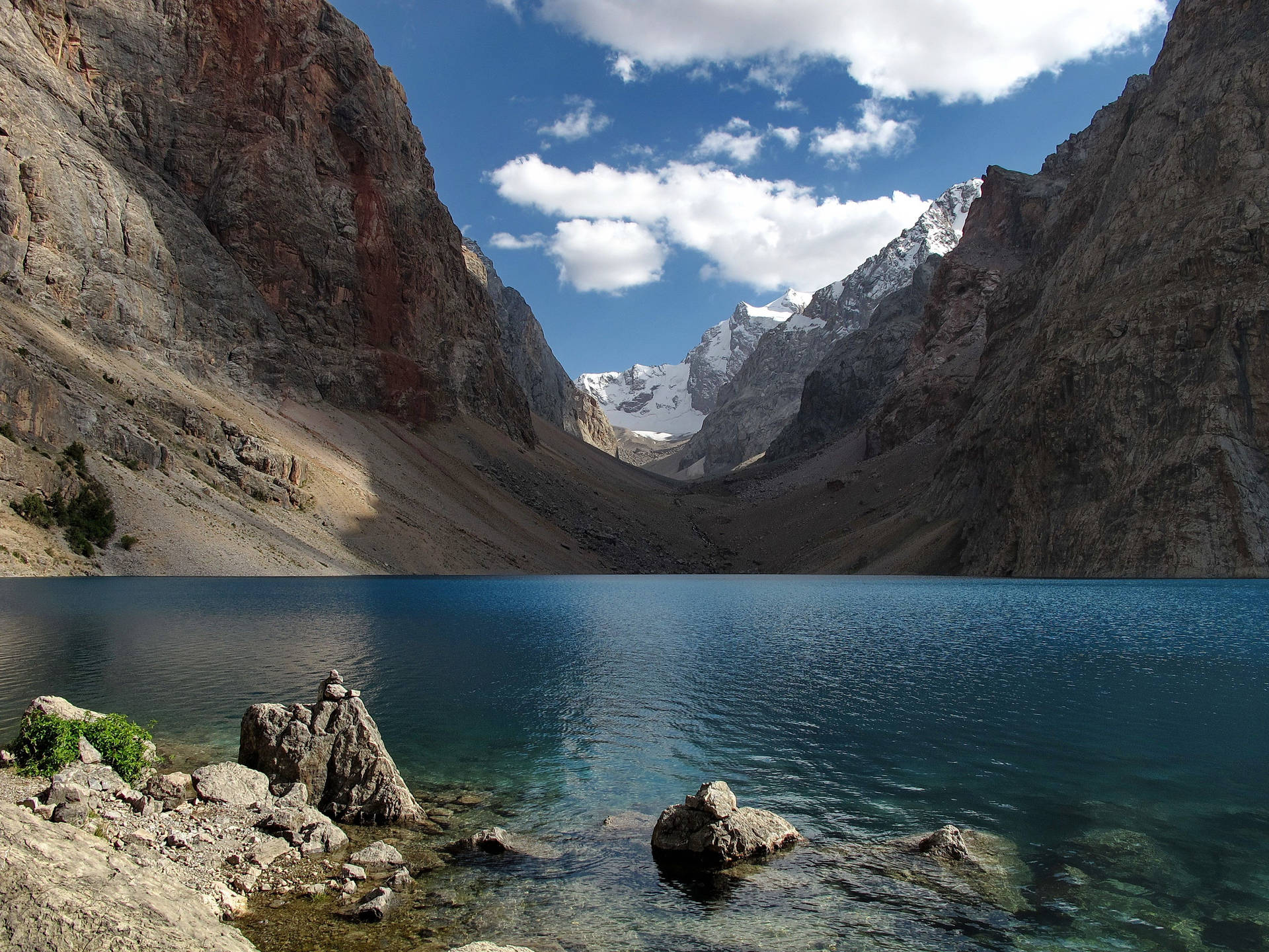 Tajikistan Blue Lake And Limestone