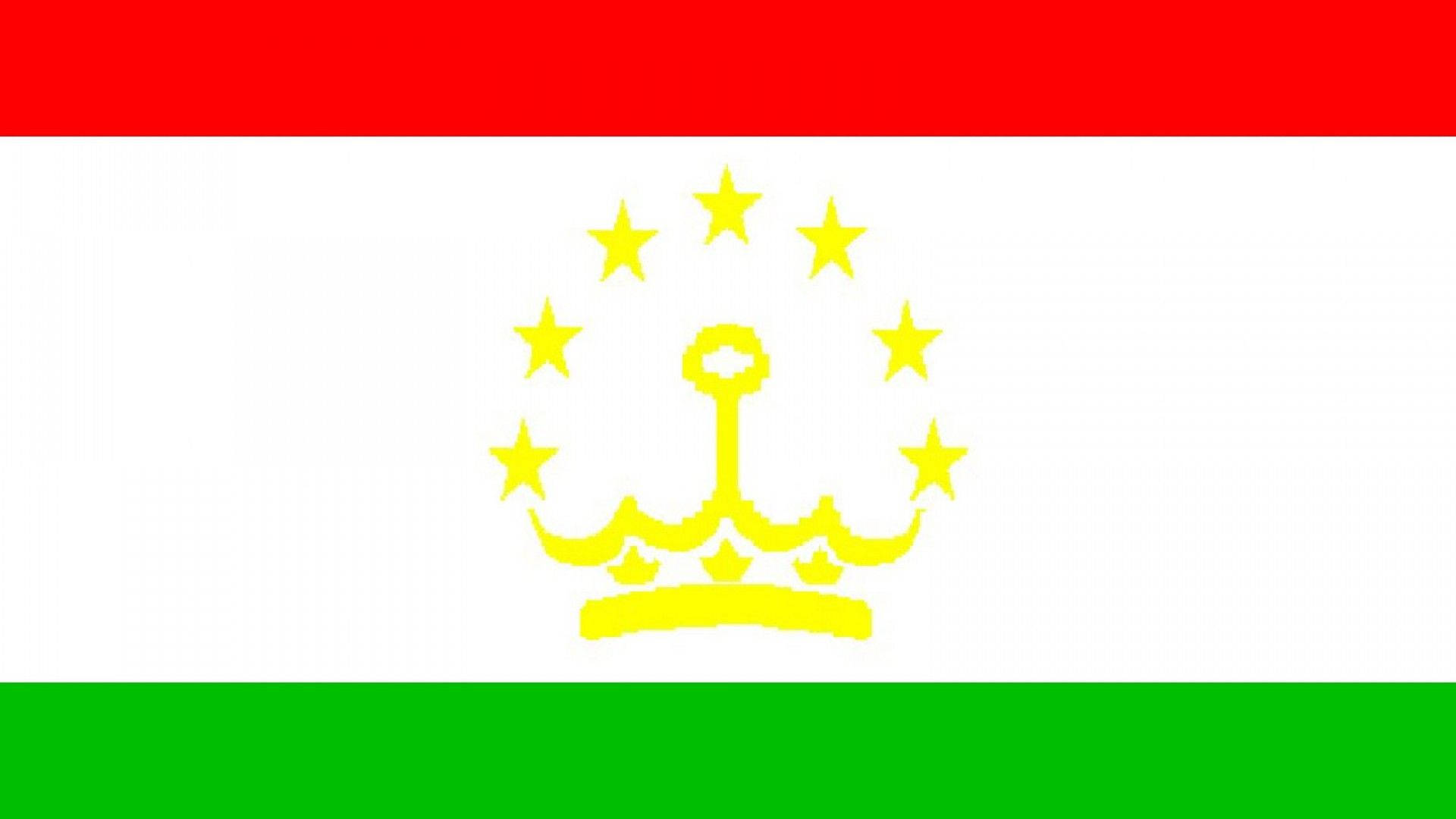 Tajikistan Flag Vibrant Colors Background