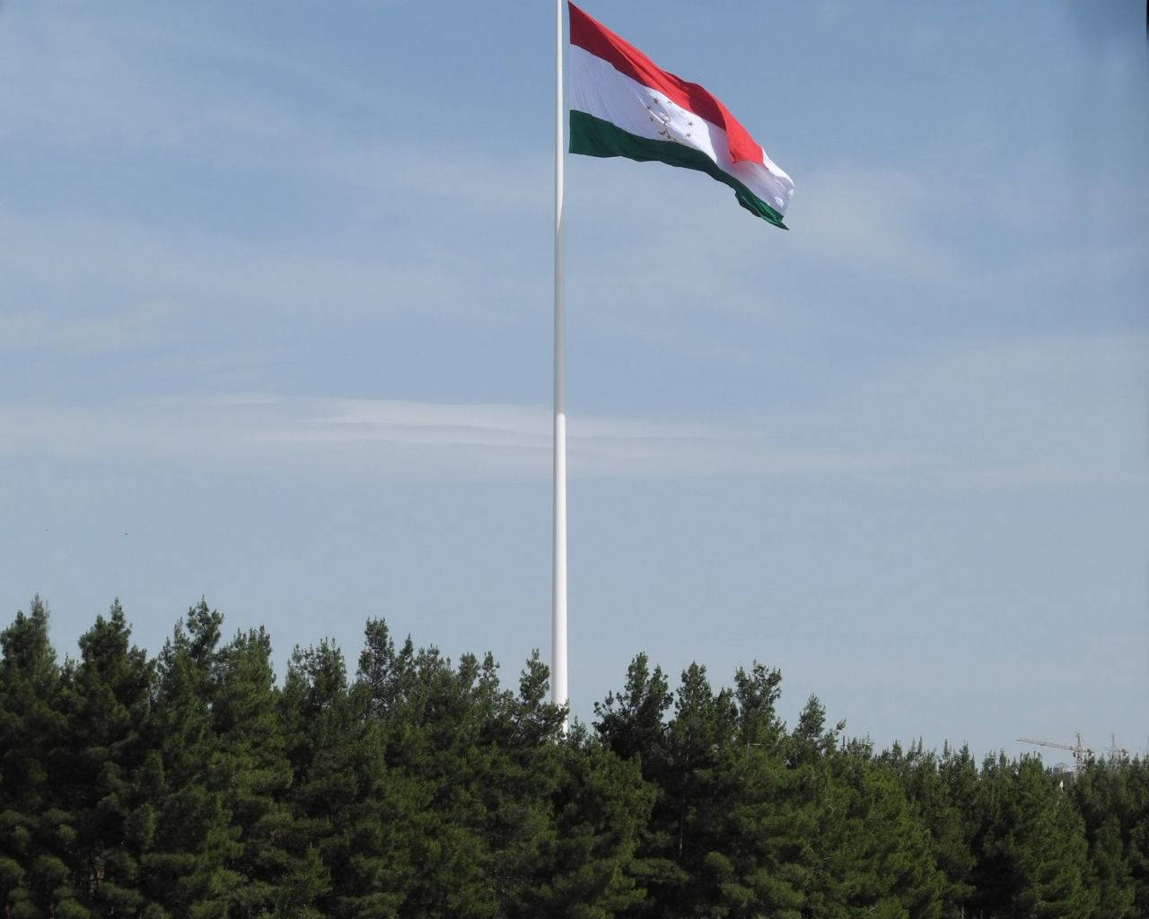 Tajikistan Waving Flag Background