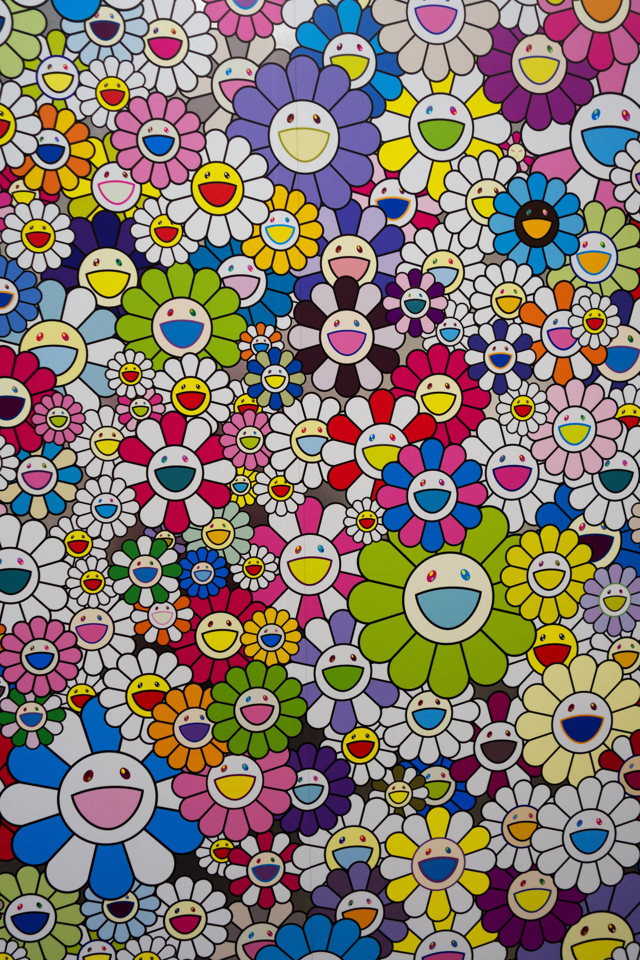 Takashi Murakami Smiley 4k Background