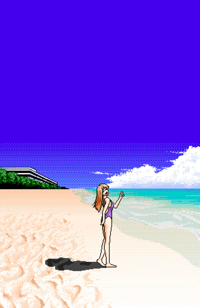 Take A Break From Your Day And Relax As You Watch The Sunset At Pixel Beach Background