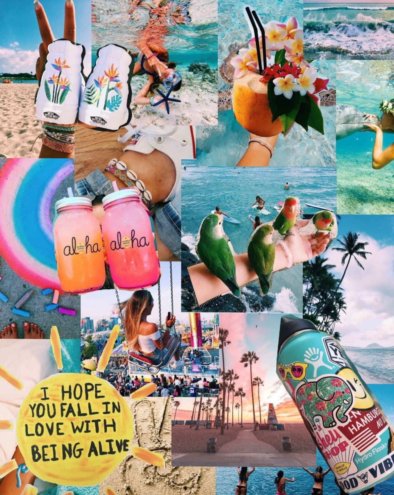 Take A Break & Relax At The Beach Background