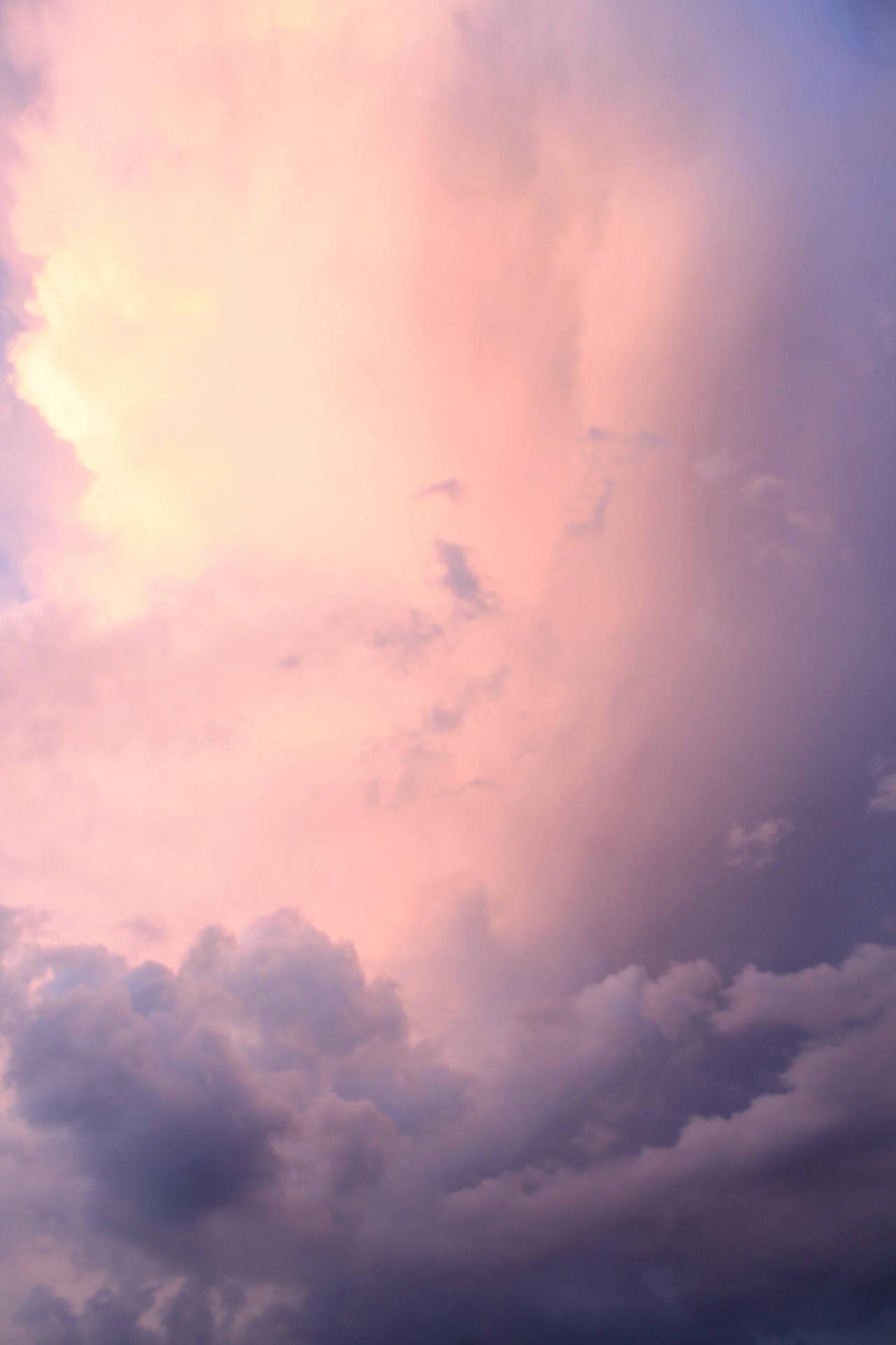 Take A Breath And Enjoy The Beauty Of The Bright Pink Ombre Clouds Background
