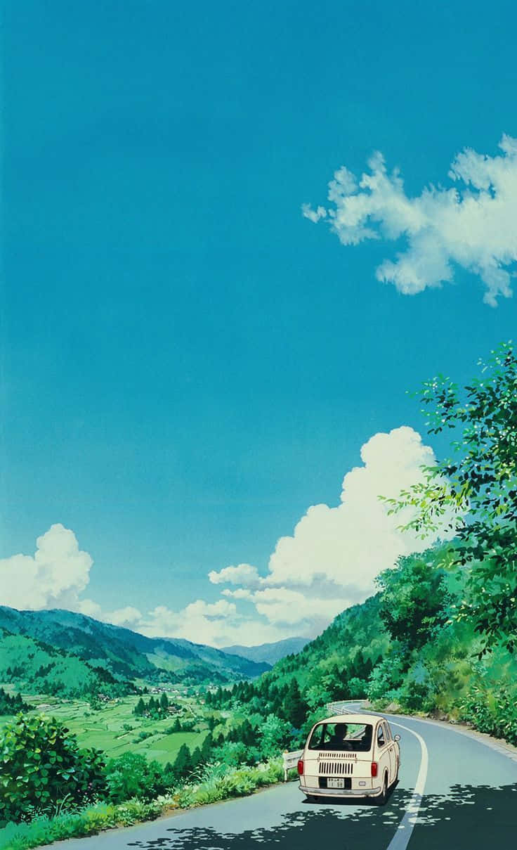 Take A Chill Pill With This Relaxing Anime Phone Wallpaper Background