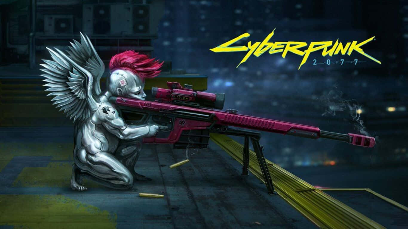 Take A Dive Into The Neon Dystopian Future Of Cyberpunk 2077 Background