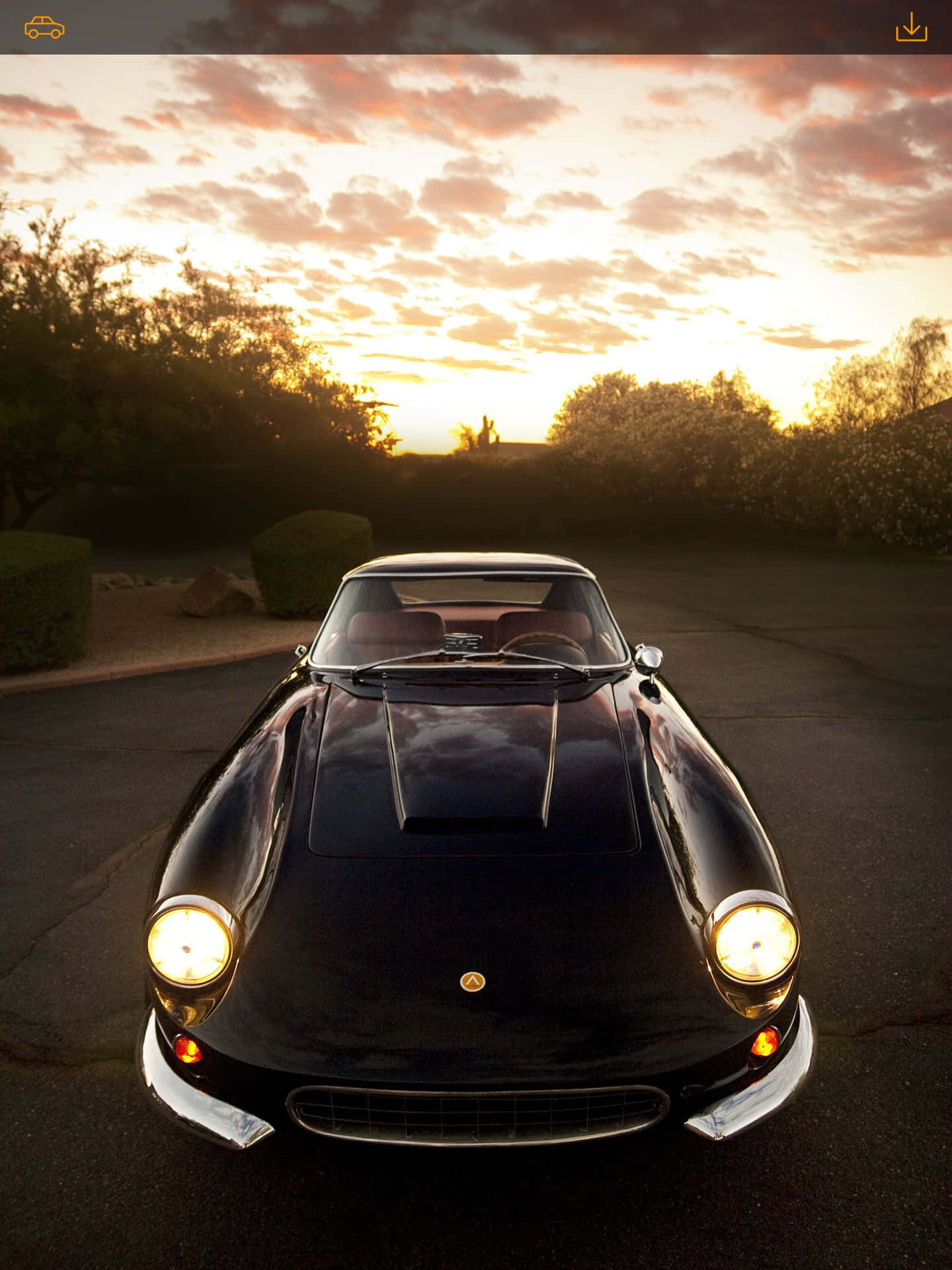 Take A Drive In Style With A Classic Car Background