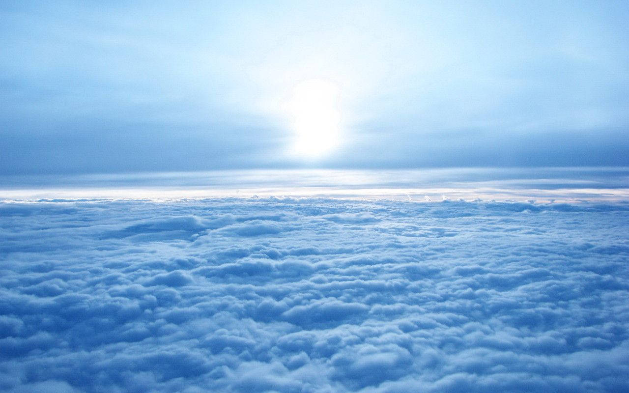 Take A Flight To Heaven With Heavenly Clouds Background