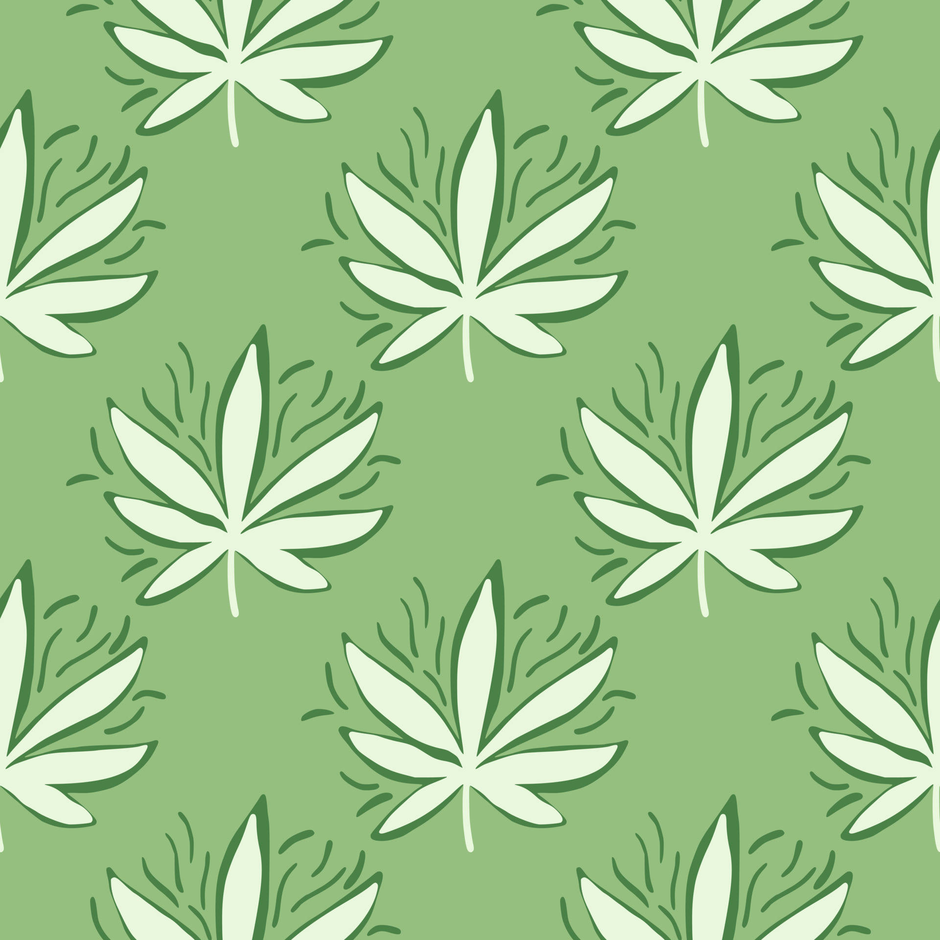 Take A Higher Trip With This Cartoon Weed Background