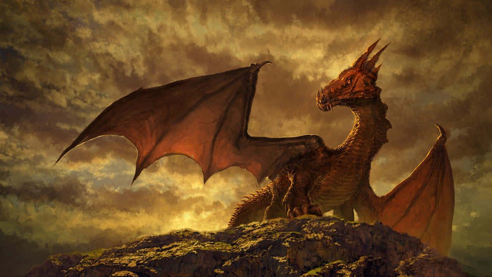 Take A Magical Journey With Mystical Dragon Background