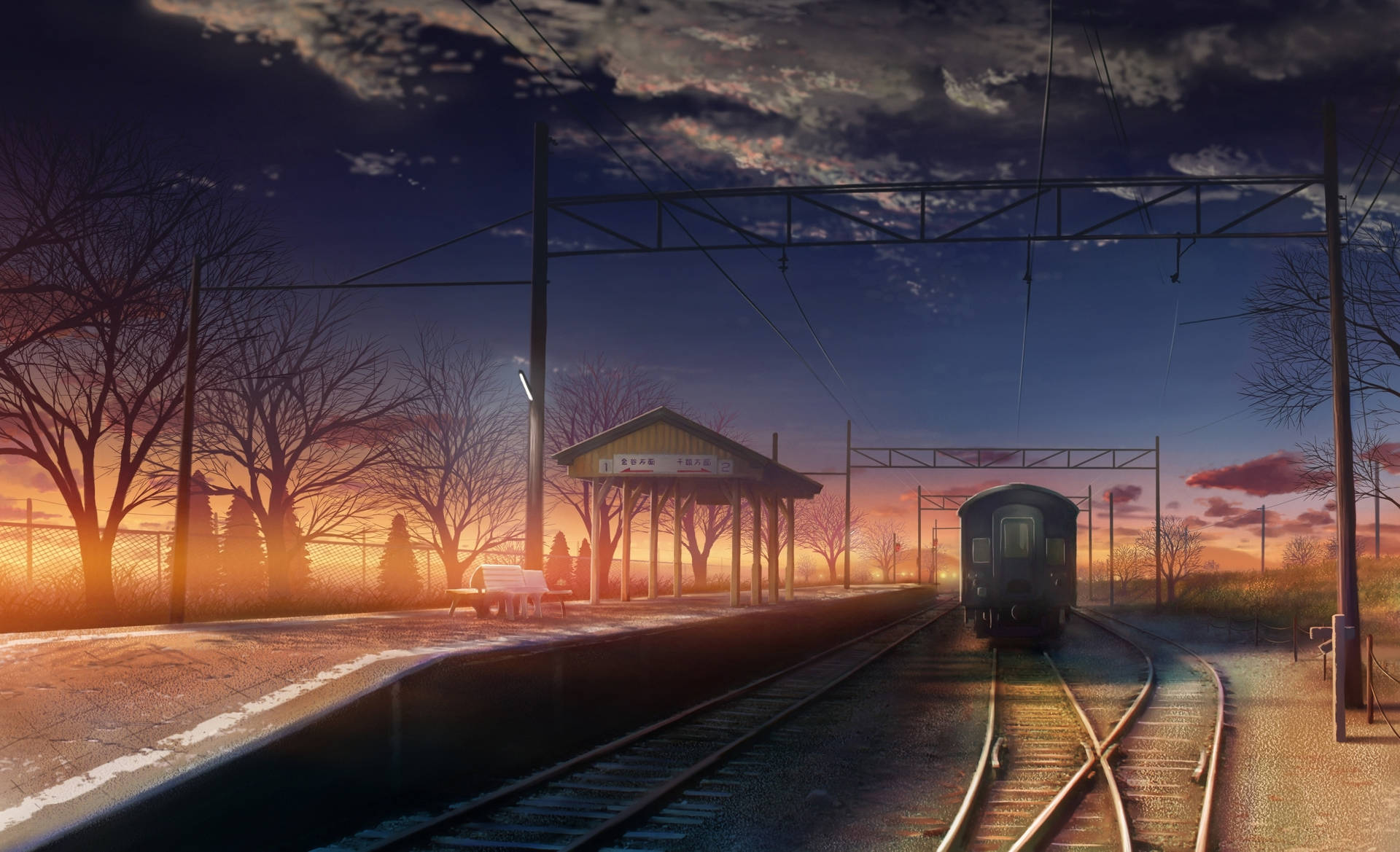 Take A Magical Ride Aboard This Scenic Train Background