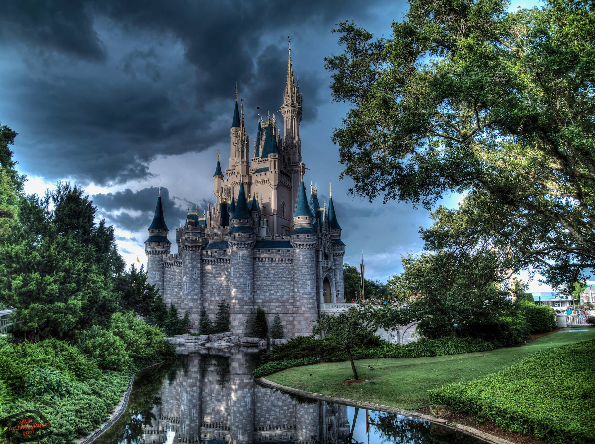 Take A Stroll Through A Fairytale With A View Of Cinderella's Castle! Background