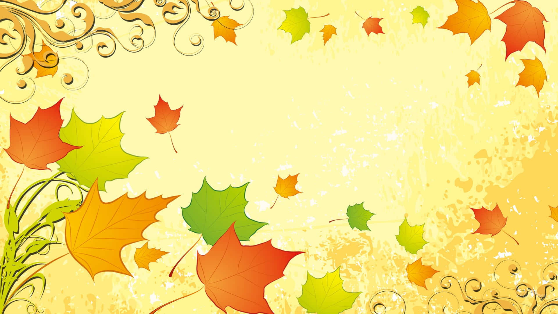 Take A Stroll Through The Beautiful Autumn Landscape Background