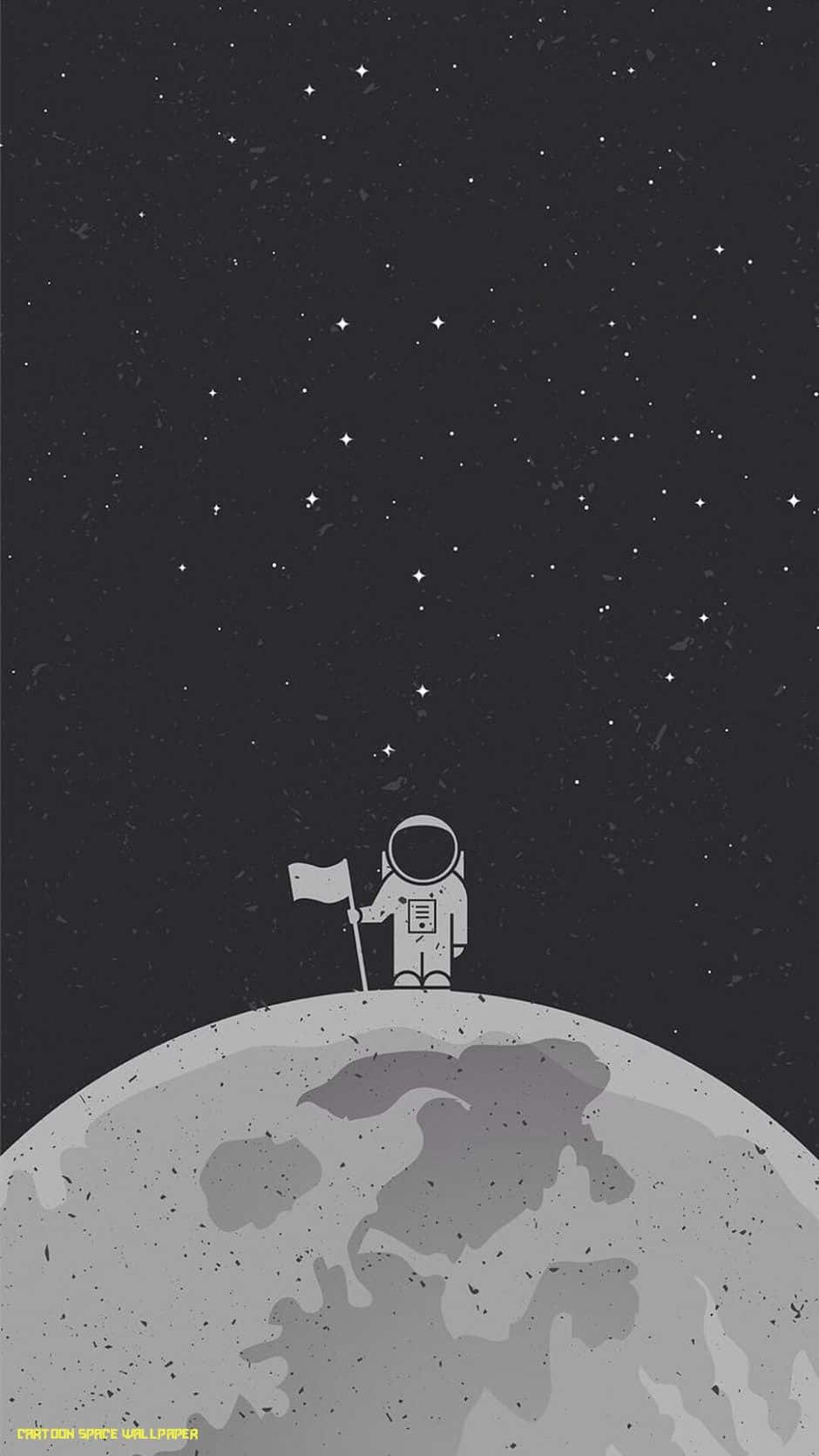 Take A Tour Through The Intergalactic Cartoonscape Background