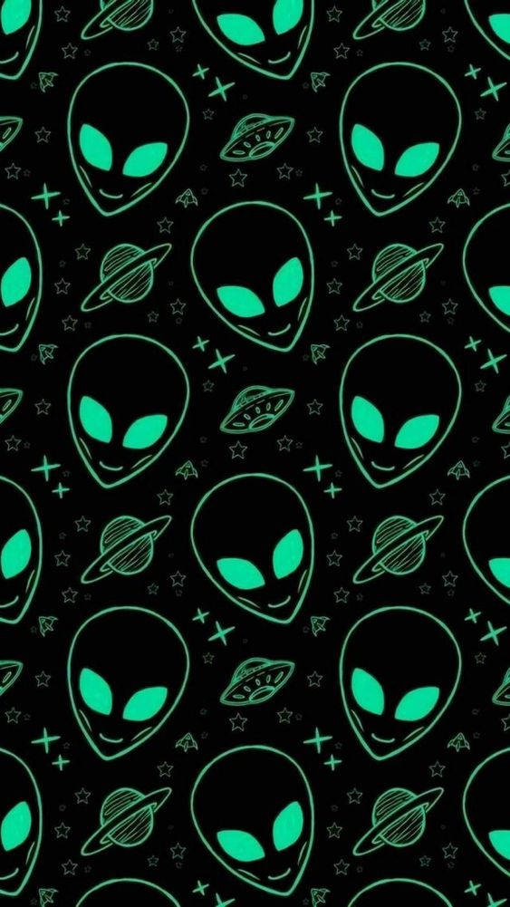 Take A Trip On The Other Side With A Cool Alien Background