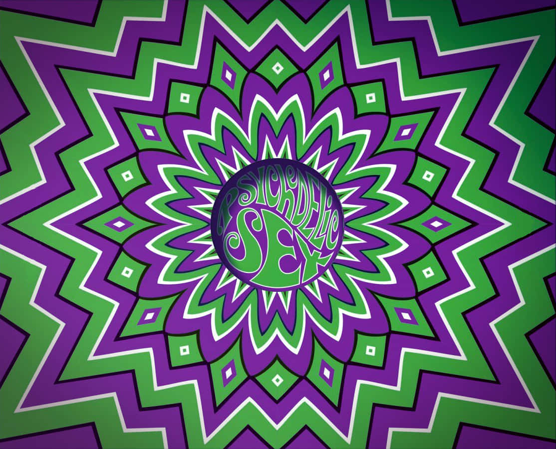 Take A Trip Through The 1960s With Psychedelic Visuals Background