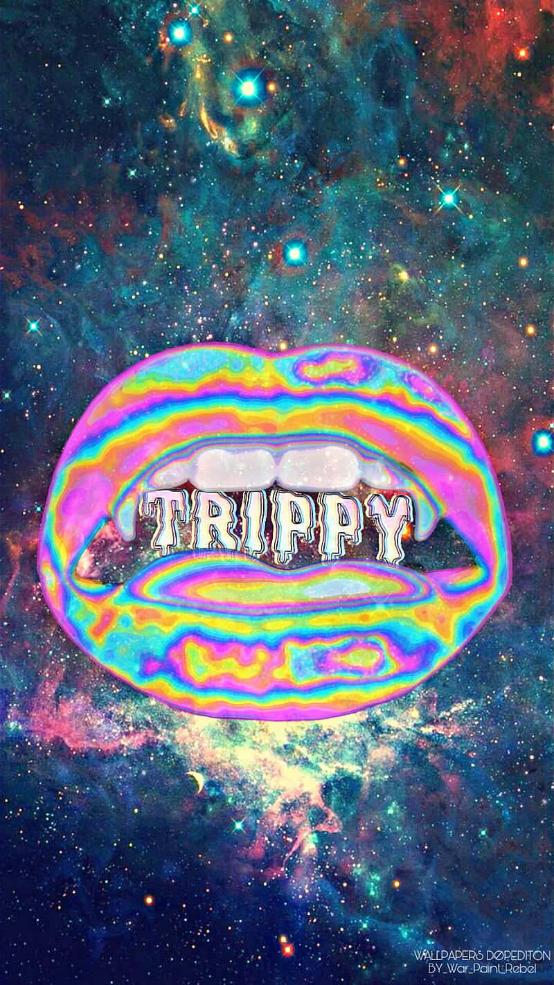 Take A Trip Through Trippy Galaxy Background