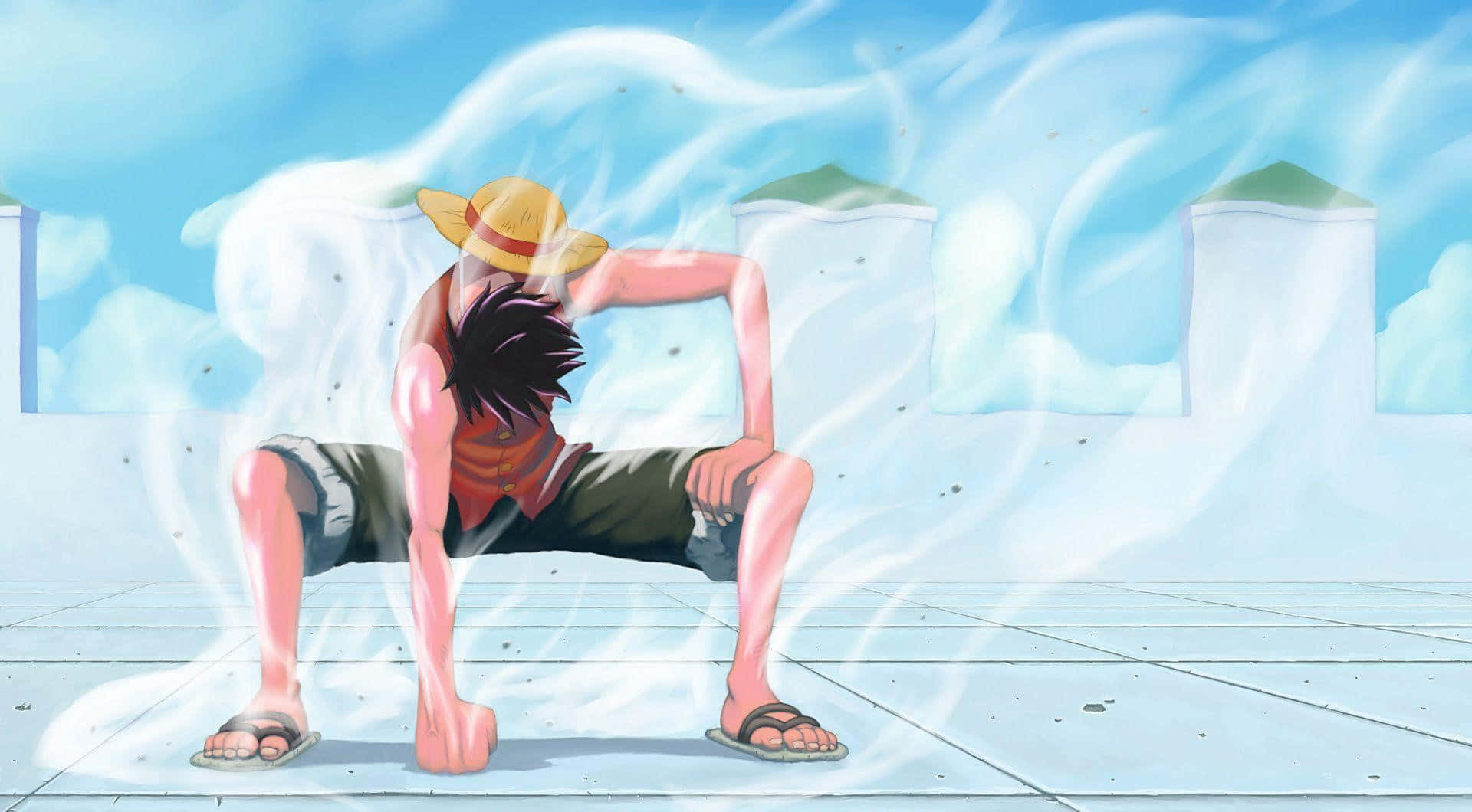 Take A Trip To A World Of Adventure With The Infamous Cool Luffy! Background