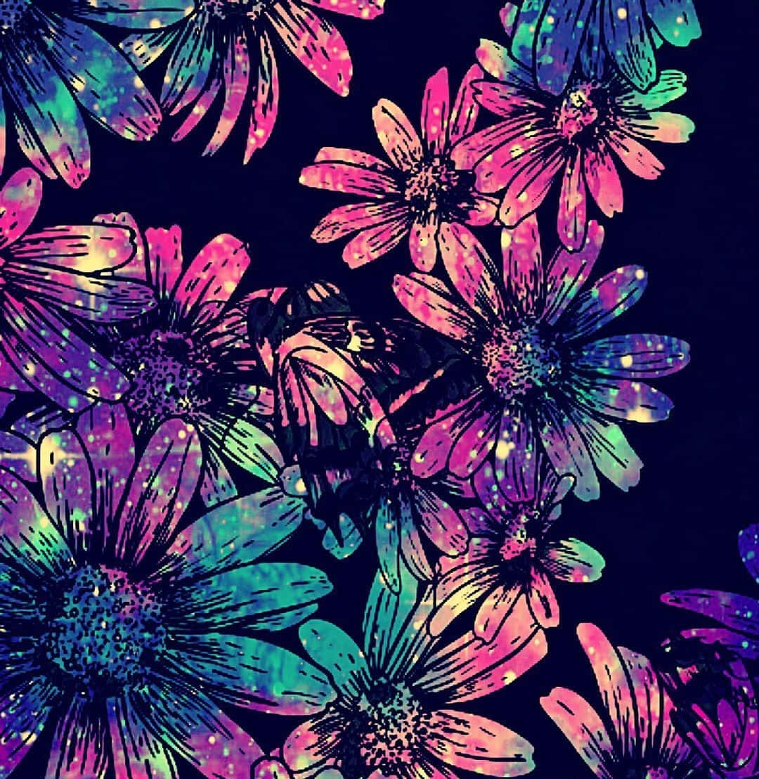 Take A Trip To Glitter Galaxy Background