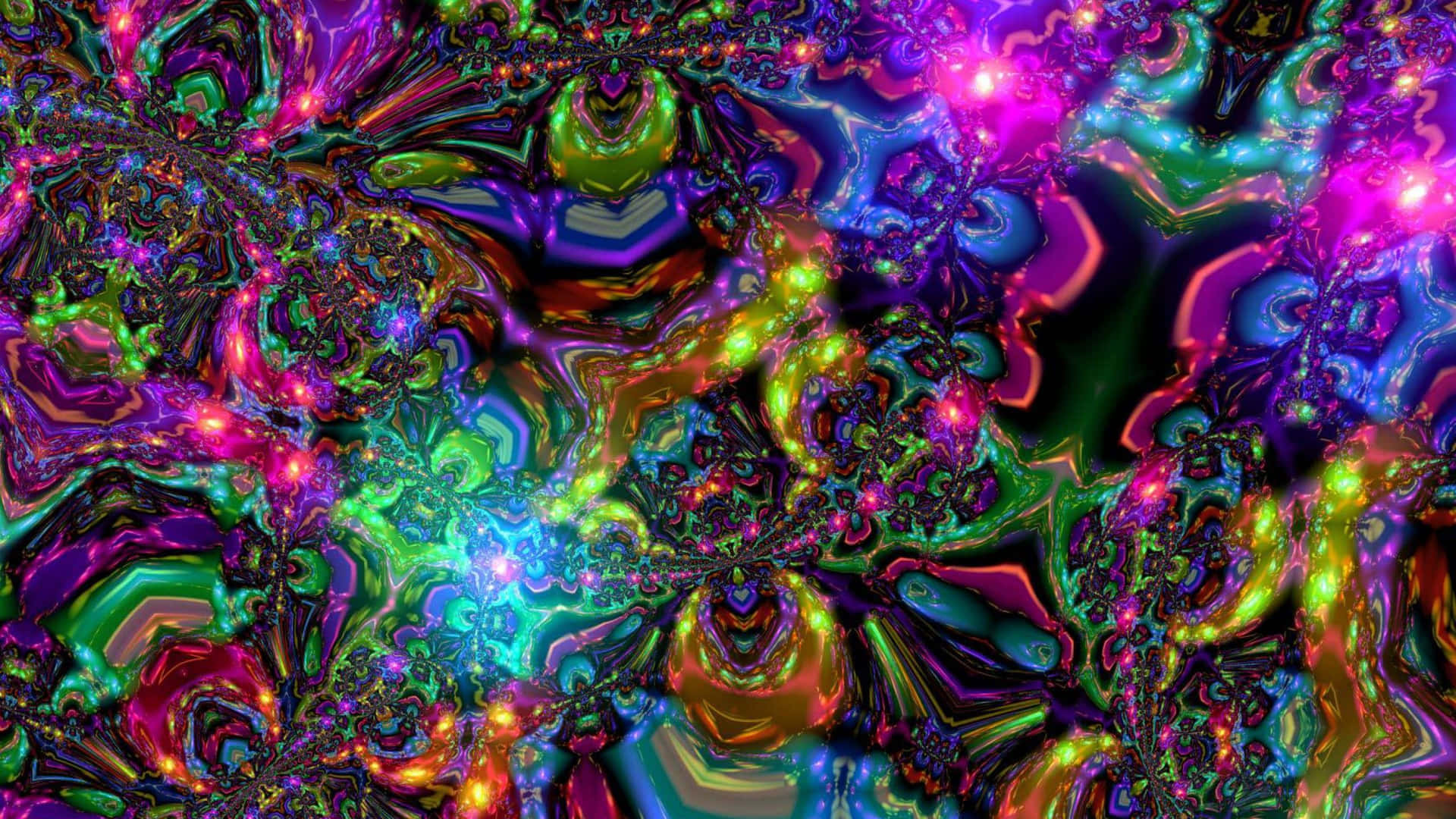 Take A Trip To Inner Peace With A Trippy Hippie Style Background