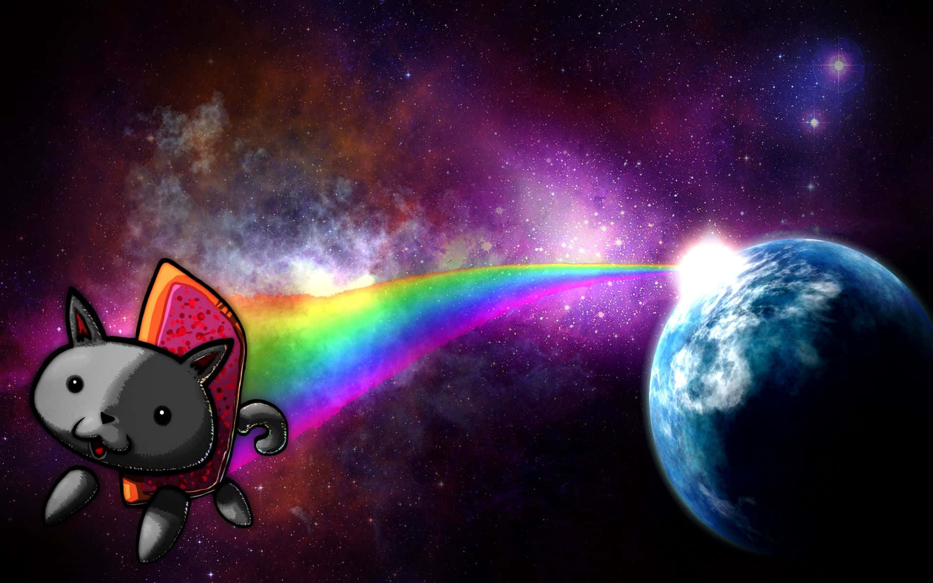 Take A Trip To The Galaxies With Galaxy Cat