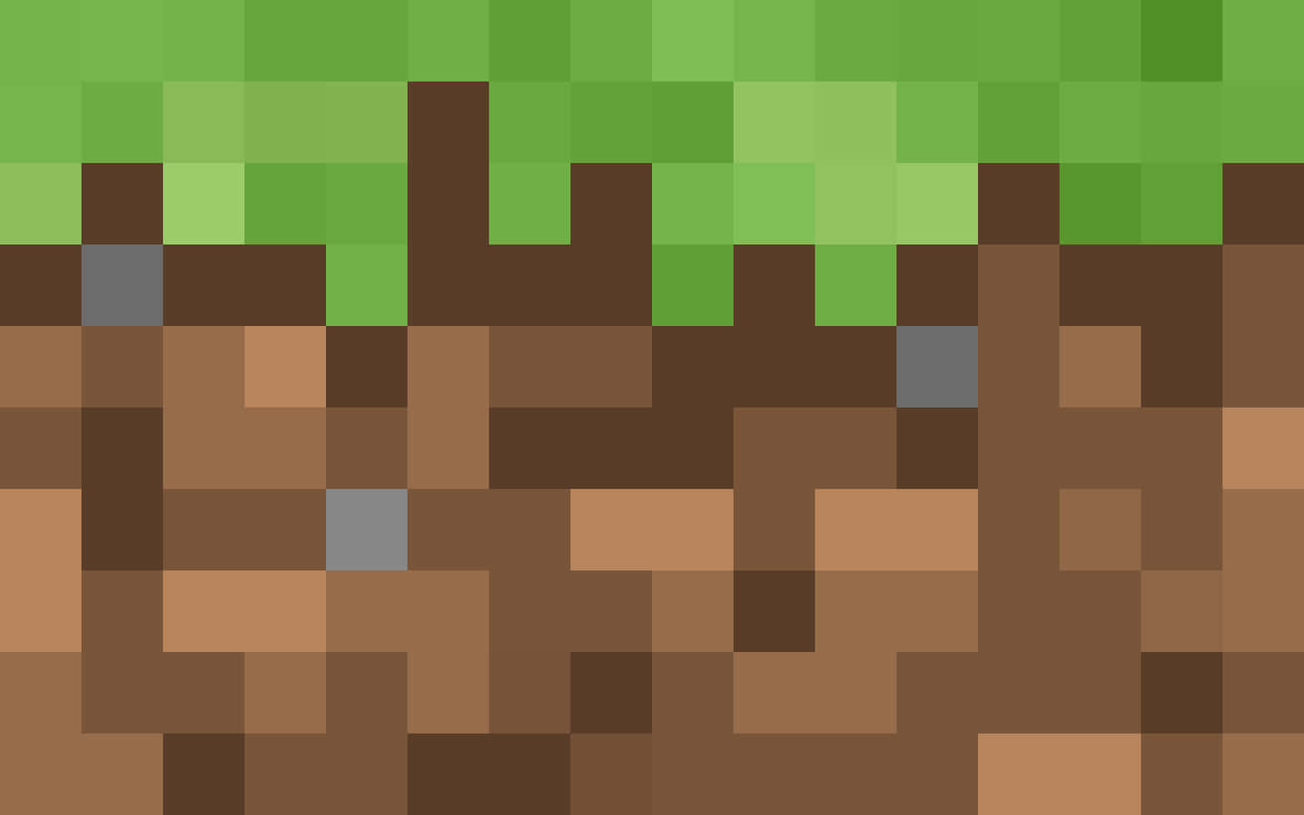 Take A Virtual Walk Through Grass Blocks In Minecraft Background